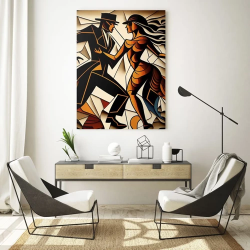 Quadro su vetro - La danza della passione - 70x100 cm