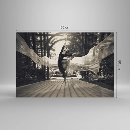 Quadro su vetro - La danza dello spirito del giardino - 120x80 cm