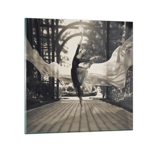 Quadro su vetro - La danza dello spirito del giardino - 60x60 cm
