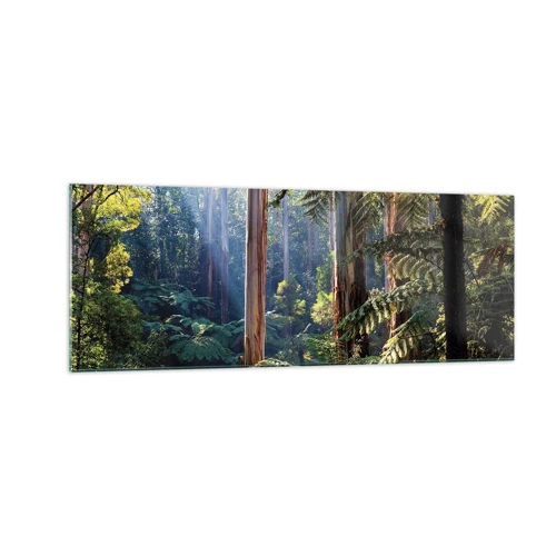 Quadro su vetro - La favola del bosco - 140x50 cm