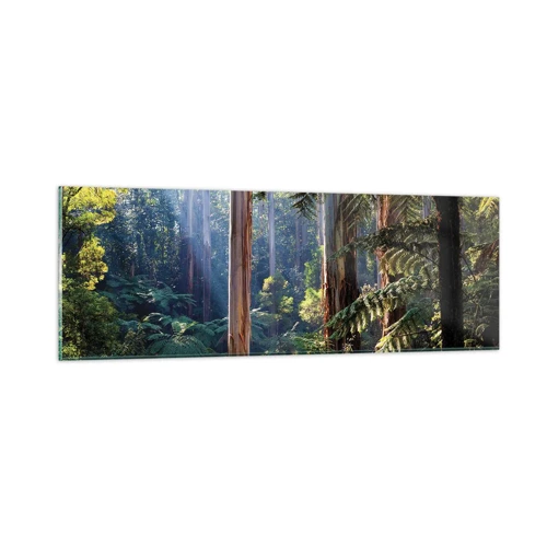 Quadro su vetro - La favola del bosco - 90x30 cm