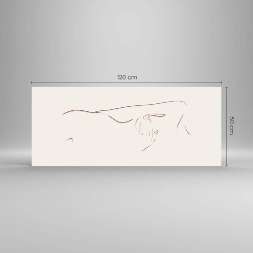 Quadro su vetro - La forma del desiderio - 120x50 cm