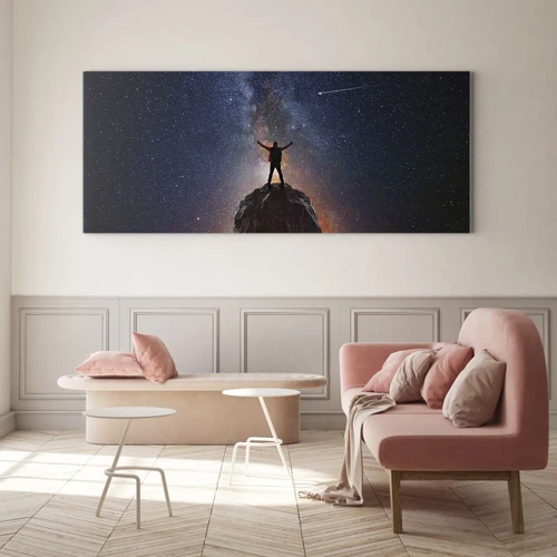 Quadro su vetro - La forza è con me! - 160x50 cm