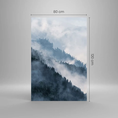 Quadro su vetro - La mistica dei monti - 80x120 cm