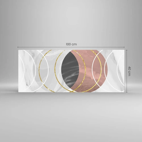 Quadro su vetro - La musica delle sfere - 100x40 cm