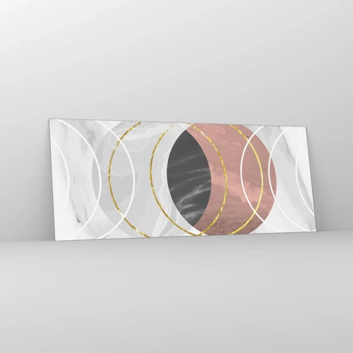 Quadro su vetro - La musica delle sfere - 100x40 cm