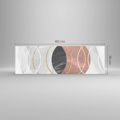 Quadro su vetro - La musica delle sfere - 160x50 cm