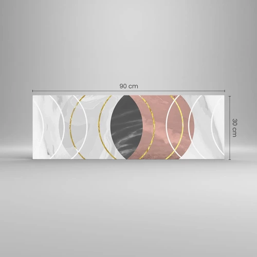 Quadro su vetro - La musica delle sfere - 90x30 cm