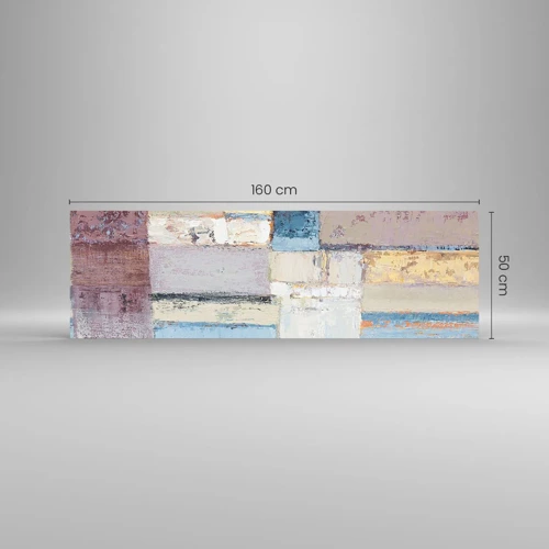 Quadro su vetro - La pace della geometria - 160x50 cm