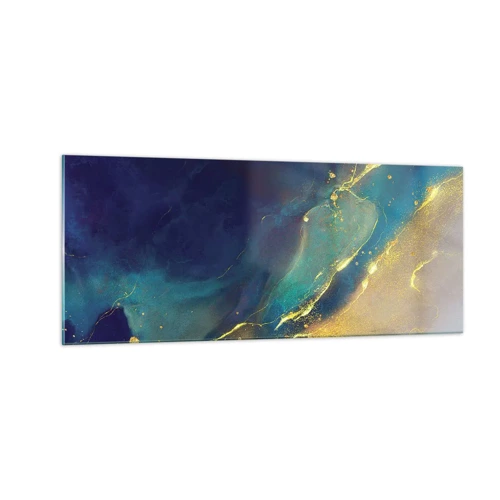 Quadro su vetro - La palude dorata - 100x40 cm