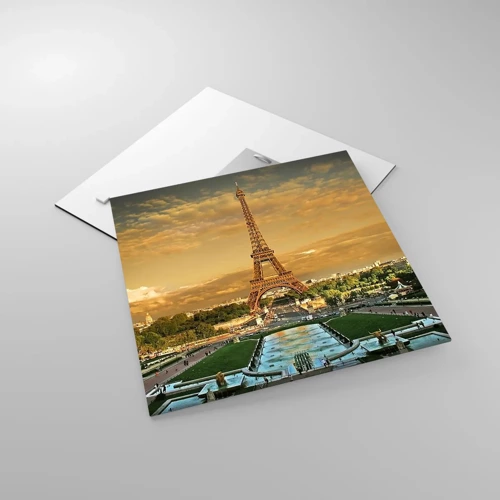 Quadro su vetro - La regina di Parigi - 40x40 cm