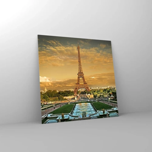 Quadro su vetro - La regina di Parigi - 70x70 cm