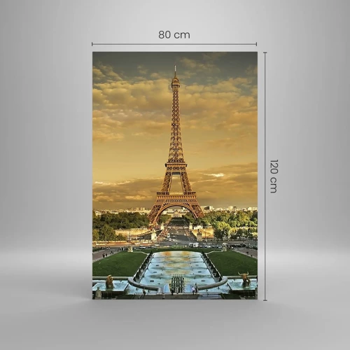 Quadro su vetro - La regina di Parigi - 80x120 cm