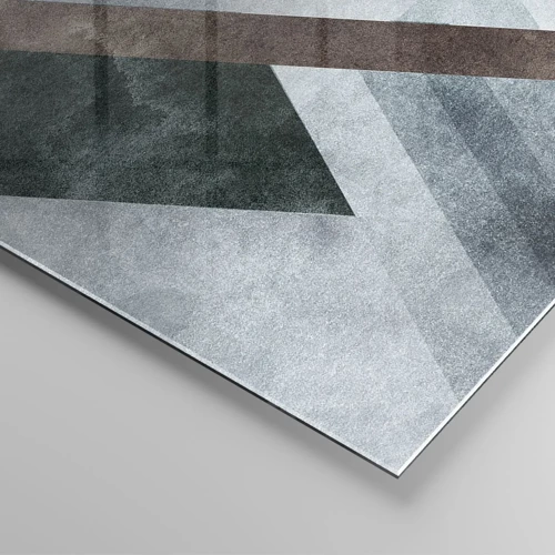 Quadro su vetro - La ricercata eleganza della geometria - 100x40 cm