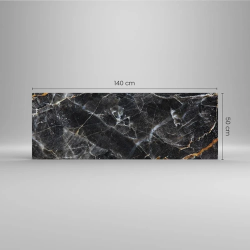 Quadro su vetro - La vita interiore delle pietre - 140x50 cm