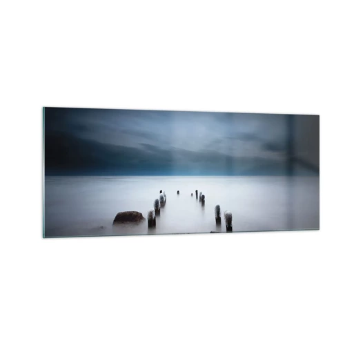 Quadro su vetro - Lago pensieroso - 100x40 cm