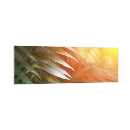Quadro su vetro - L'alba nella giungla - 160x50 cm