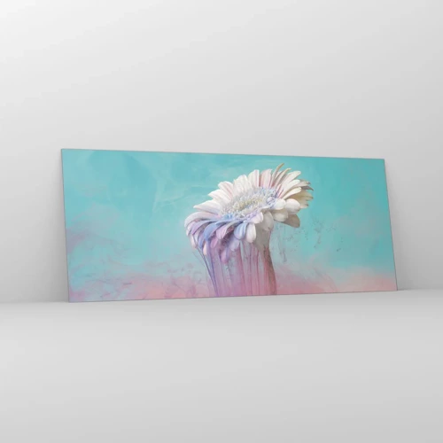 Quadro su vetro - L'aldilà dei fiori - 100x40 cm