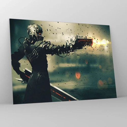 Quadro su vetro - L'arma assassina: il tuo Terminator - 70x50 cm