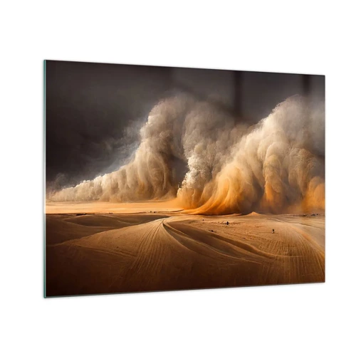 Quadro su vetro - L'ira del deserto - 70x50 cm