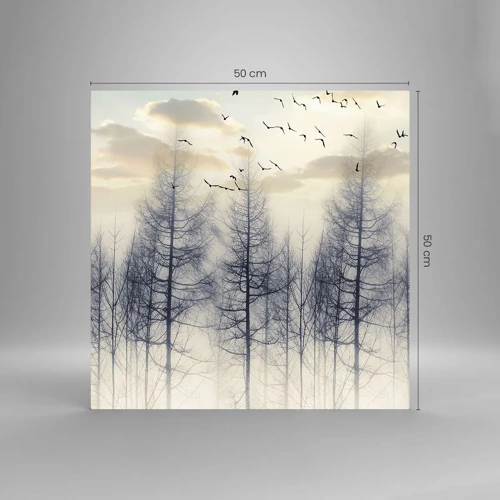 Quadro su vetro - Lo spirito della foresta - 50x50 cm