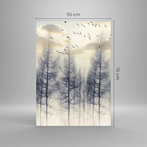 Quadro su vetro - Lo spirito della foresta - 50x70 cm