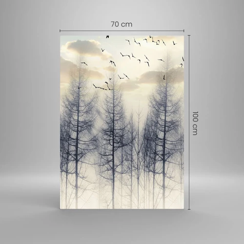 Quadro su vetro - Lo spirito della foresta - 70x100 cm