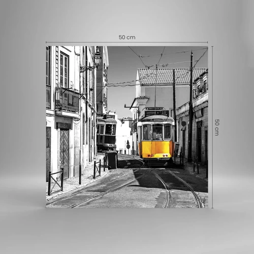 Quadro su vetro - Lo spirito di Lisbona - 50x50 cm