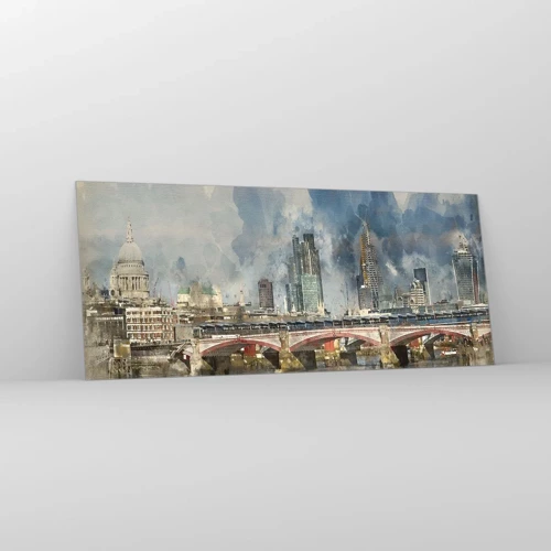 Quadro su vetro - Londra in tutta la sua bellezza - 120x50 cm