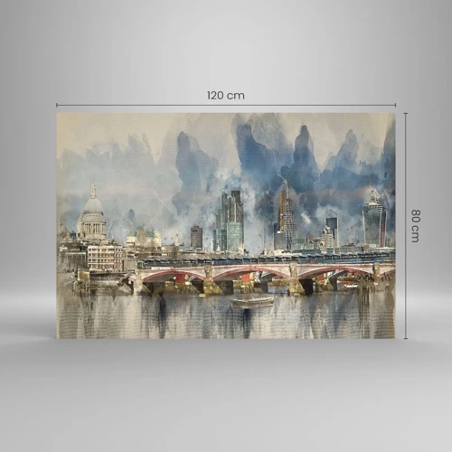 Quadro su vetro - Londra in tutta la sua bellezza - 120x80 cm