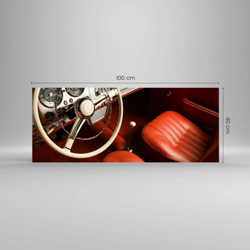 Quadro su vetro - Lusso in stile vintage - 100x40 cm