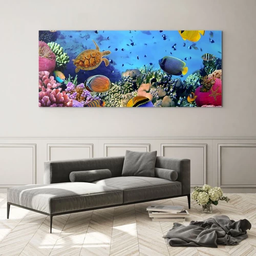 Quadro su vetro - Ma cosa sappiamo della vita... - 100x40 cm