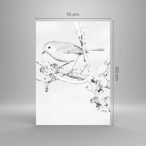 Quadro su vetro - Mattino invernale - 70x100 cm