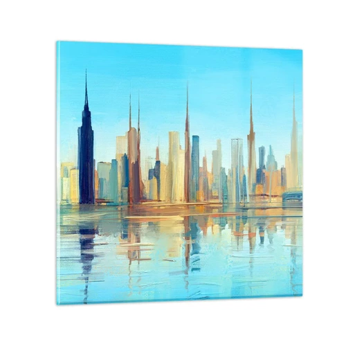 Quadro su vetro - Metropoli assolata - 30x30 cm