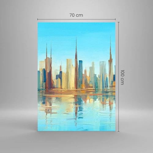 Quadro su vetro - Metropoli assolata - 70x100 cm