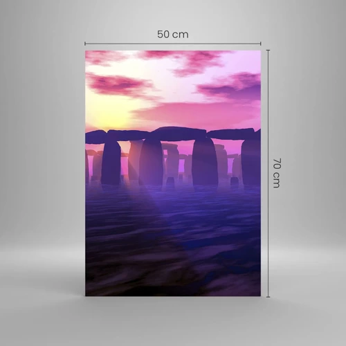 Quadro su vetro - Mistero in un'alba nebbiosa - 50x70 cm