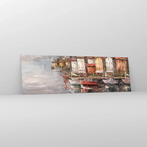 Quadro su vetro - Molo romantico - 160x50 cm