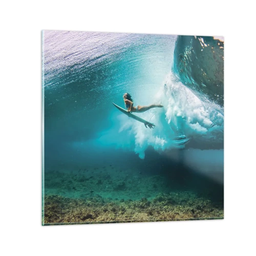 Quadro su vetro - Mondo subacqueo - 40x40 cm