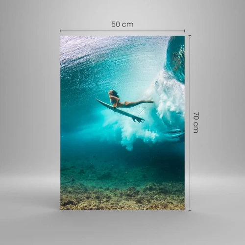 Quadro su vetro - Mondo subacqueo - 50x70 cm