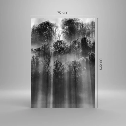 Quadro su vetro - Nei getti di luce - 70x100 cm