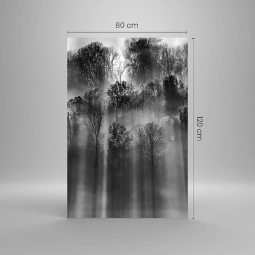 Quadro su vetro - Nei getti di luce - 80x120 cm