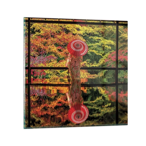 Quadro su vetro - Nel tempio della natura - 70x70 cm