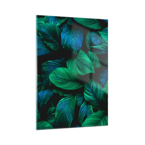 Quadro su vetro - Nella folla verde - 50x70 cm