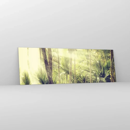 Quadro su vetro - Nell'afa verde - 90x30 cm