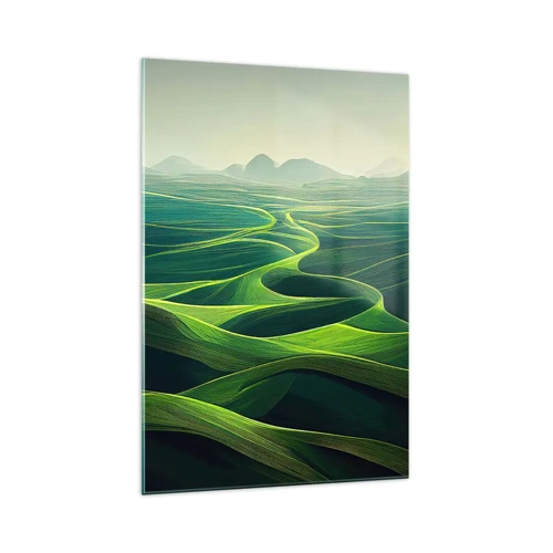 Quadro su vetro - Nelle valli verdi - 70x100 cm