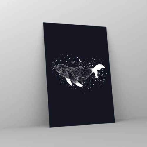 Quadro su vetro - Nell'oceano dell'universo - 70x100 cm