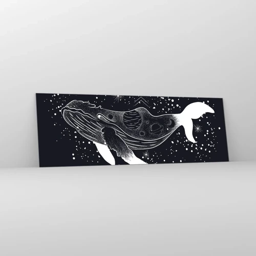 Quadro su vetro - Nell'oceano dell'universo - 90x30 cm