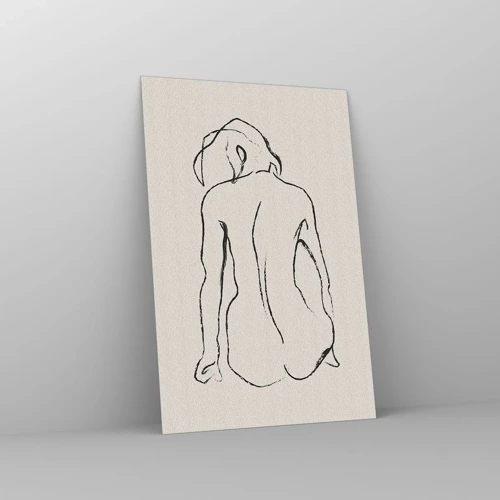 Quadro su vetro - Nudo di ragazza - 80x120 cm