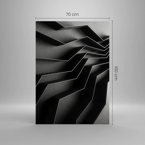 Quadro su vetro - Ordine tridimensionale - 70x100 cm