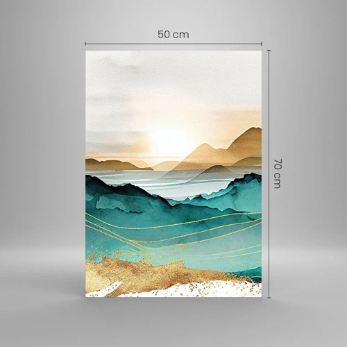 Quadro su vetro - Paesaggio ai confini dell'astrazione - 50x70 cm